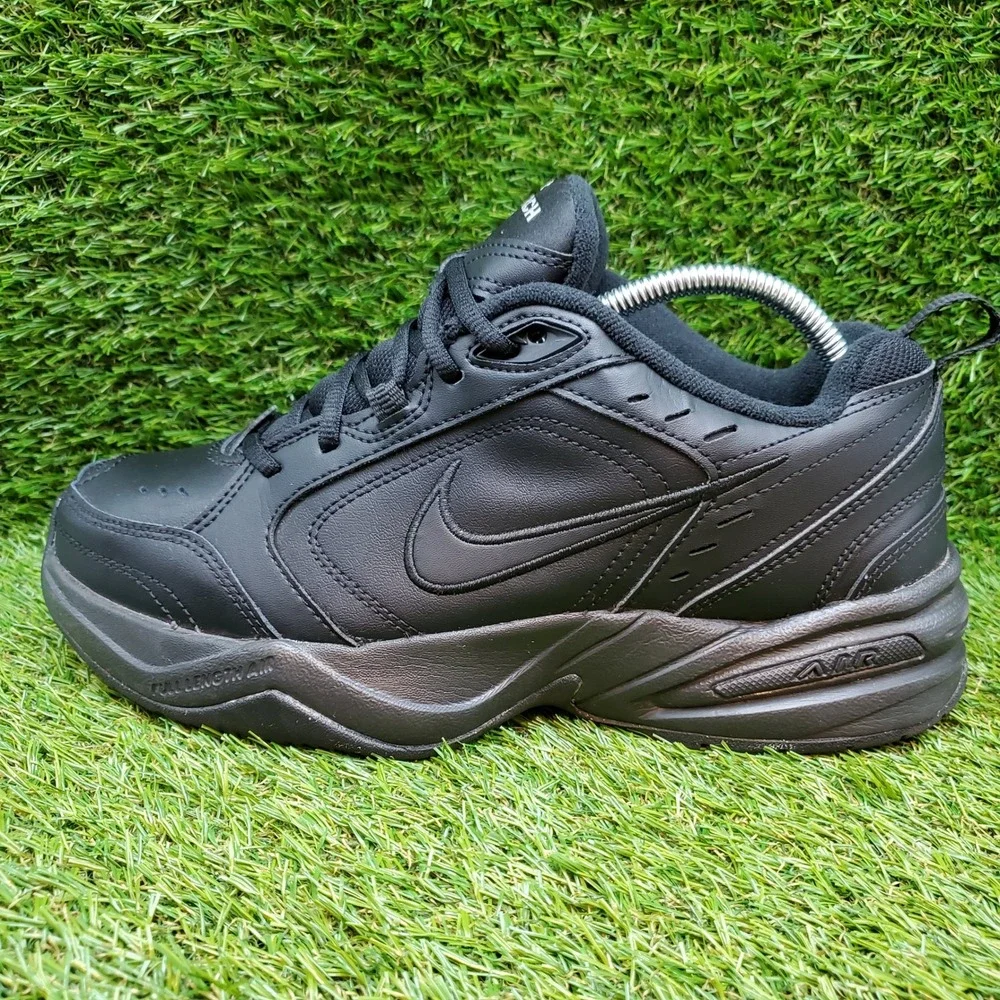 Nike Air Monarch IV SIZE 8 Men's Workout‎ Cross Training Shoes Black